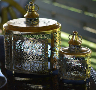 Antique-Style Gold Filigree Lanterns