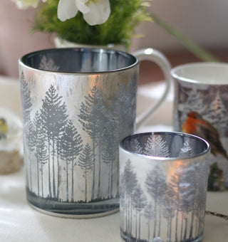 Silver Forest Design Candle Holders