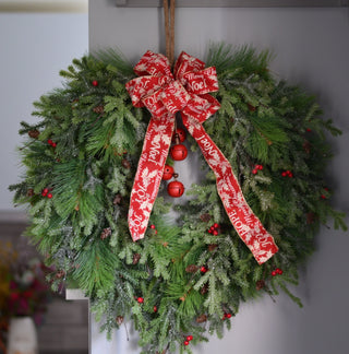 Evergreen Charm Jute Wreath