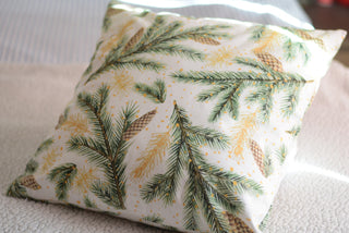 Nature-Inspired Winter Forest Cushion