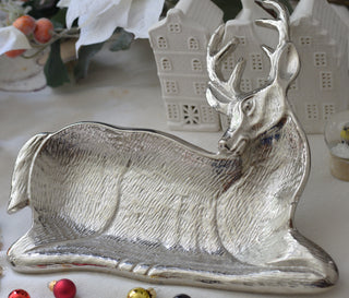 Rustic Silver Reindeer Trays