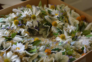 Faux Daisies Wreath