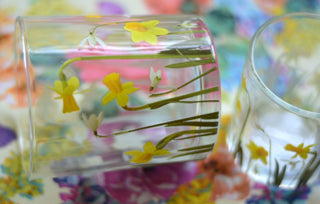 Daffodil and Snowdrop Candle holder