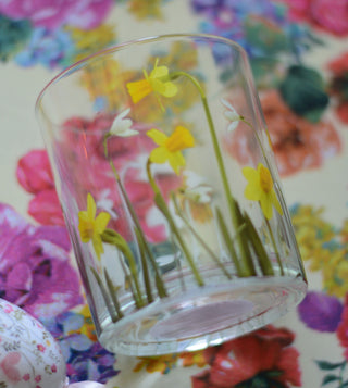 Daffodil and Snowdrop Candle holder