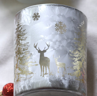 Silver Deer T-Light Candle Holders