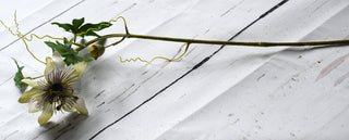 Faux Wild Passion Flower Spray