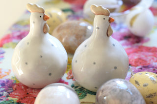 Ceramic Chicken Figurines