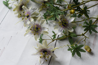 Faux Wild Passion Flower Spray