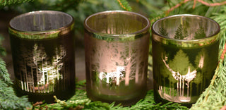 Elegant Winter Deer T-Lights – Set of 3