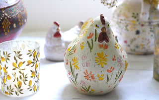 The Wildflower Folk-Art Hen