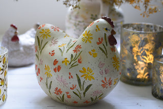 The Wildflower Folk-Art Hen