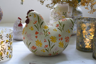 The Wildflower Folk-Art Hen