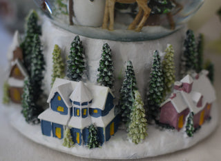 Musical Snowman & Santa Snow Globe