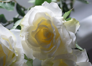 Fresh touch  faux white rose