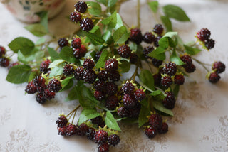 Lifelike Faux Blackberry Stems