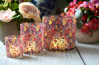 Painter’s Meadow Glass Candle Holders