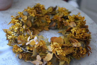 Preserved Hydrangea & Eucalyptus Centrepiece Wreath