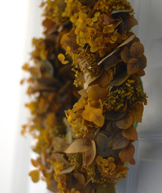 Preserved Hydrangea & Eucalyptus Centrepiece Wreath