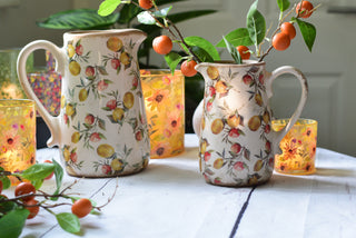 Mediterranean Citrus Ceramic Jugs