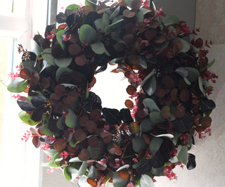 Mixed Faux Eucalyptus Wreath