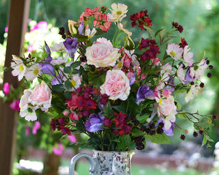 From the Garden to Your Table' -Faux Summer Cottage Arrangement