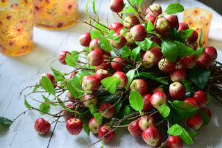 Artificial fruits branches: apples,oranges,lemons