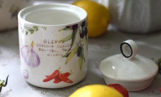 Farmhouse Porcelain Storage Jar