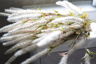 Cream-colored faux foxtail  lily flowers