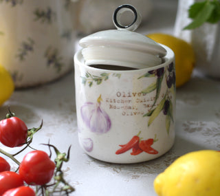 Farmhouse Porcelain Storage Jar