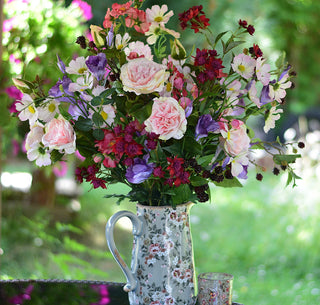 From the Garden to Your Table' -Faux Summer Cottage Arrangement
