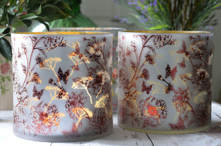 Extra Large Botanical Glass Candle Holder