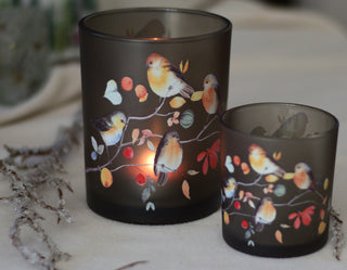 Bird-Themed Candle Holders