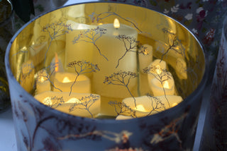 Extra Large Botanical Glass Candle Holder