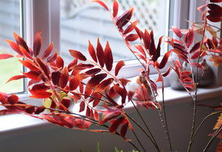 Faux Autumn Rowan Leaf Branch – 81 cm