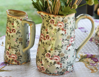 Vintage jugs in grey colour