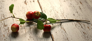 Artificial fruits branches: apples,oranges,lemons