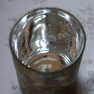 Wildflower scene candle holders