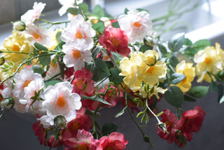 Faux Rambling Cottage Rose Stem – 79 cm