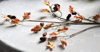 Faux Late Autumn Oak & Acorn Branch – 90 cm