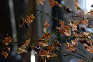 Faux Late Autumn Oak & Acorn Branch – 90 cm