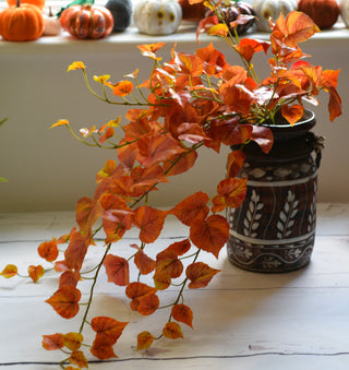 Faux Autumn Ivy Cascading Spray – Indoor & Outdoor