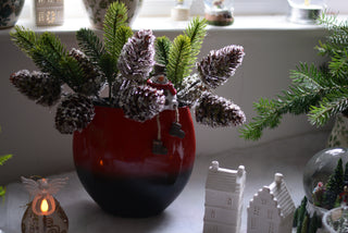 Iced Pinecones on stem