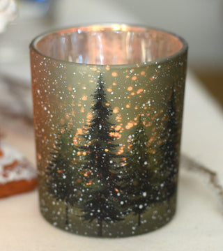 Enchanted Snowy Forest T-Light Holder