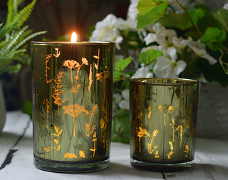 Deep Green Meadow Light Candle Holder