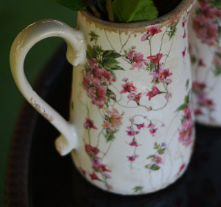 Pink Clematis Decorative Pitcher