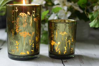 Deep Green Meadow Light Candle Holder