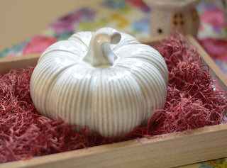 Rustic ceramic pumpkin