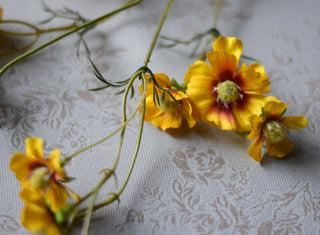 Faux Yellow Coreopsis Stems