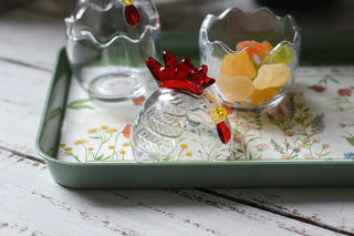 Countryside Glass Cockerel Jars