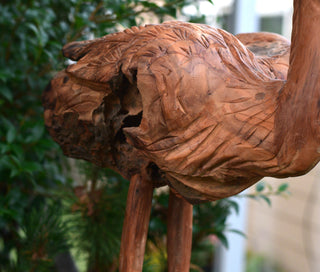 Root and Feather | Hand-Carved Bird Sculpture